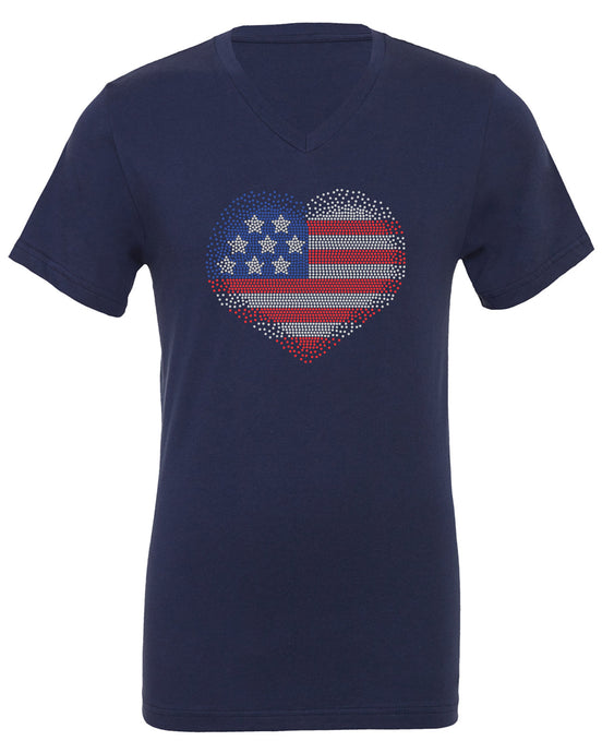 American Flag Heart