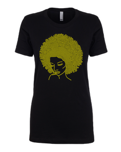 Woman - Afro - Gold