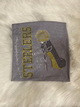 Load image into Gallery viewer, Steelers Stiletto Rose