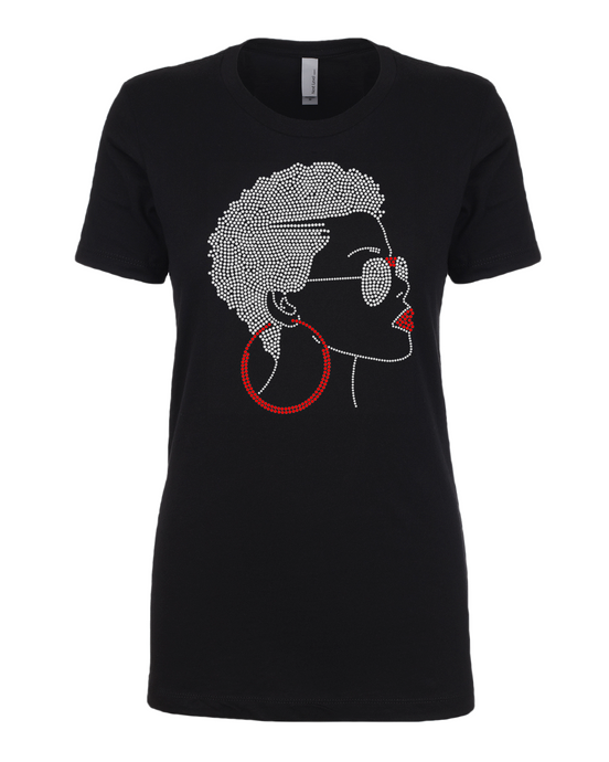 Woman - Short Afro w/glasses